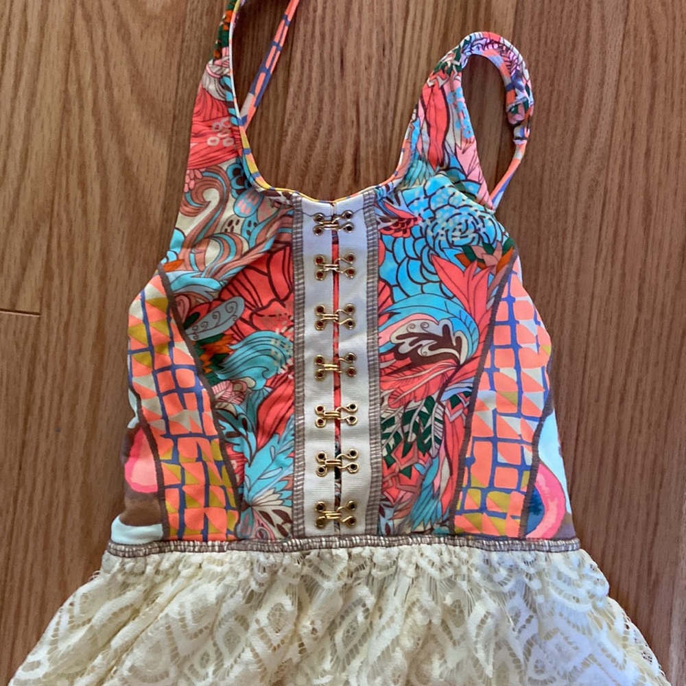 MAAJI RARE MINI DRESS TIE BACK REVERSIBLE XS